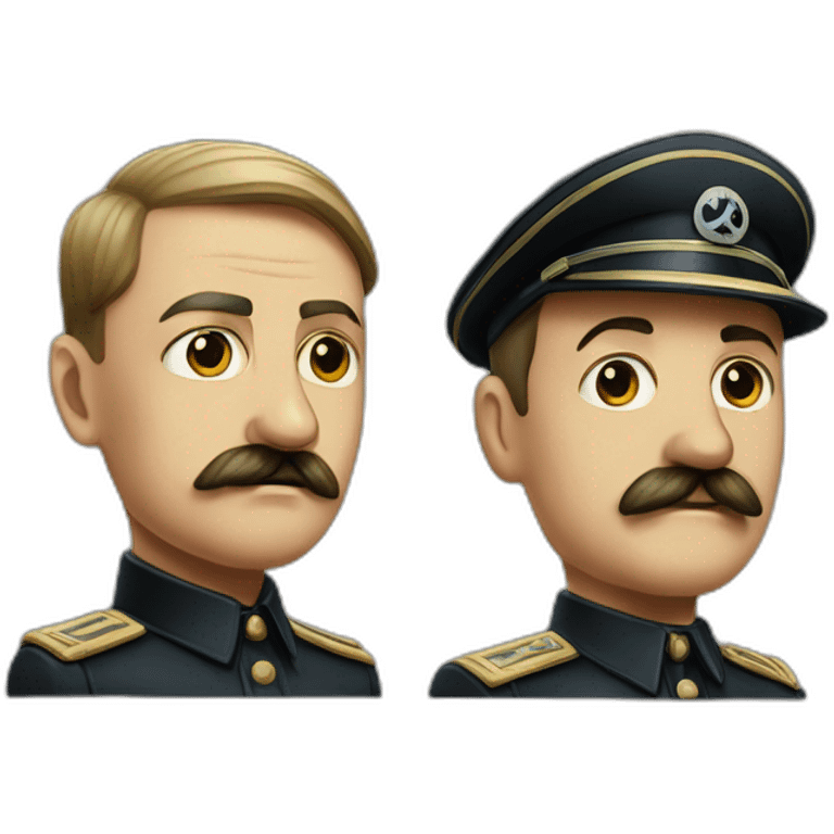 Joseph Staline et Adolph Hitler emoji