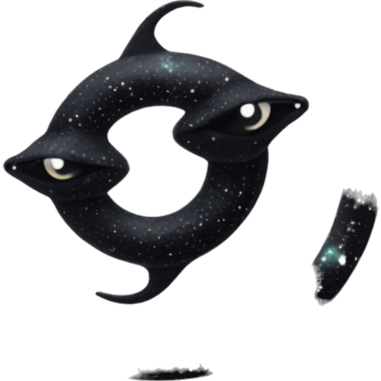 MAGICAL BLACK Ouroboros IN STARS, COMPETE BODY emoji