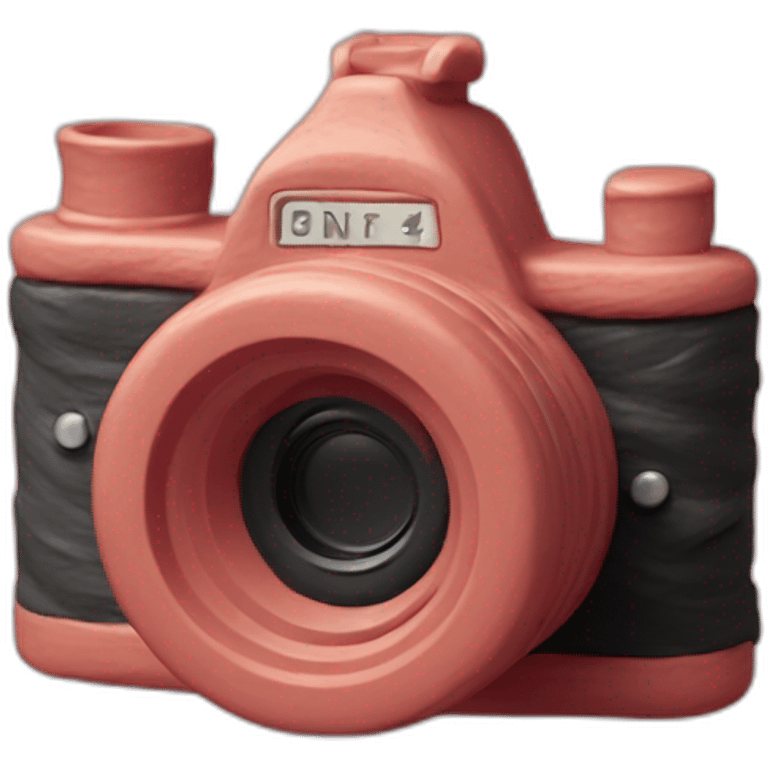 Plasticine slr film camera emoji