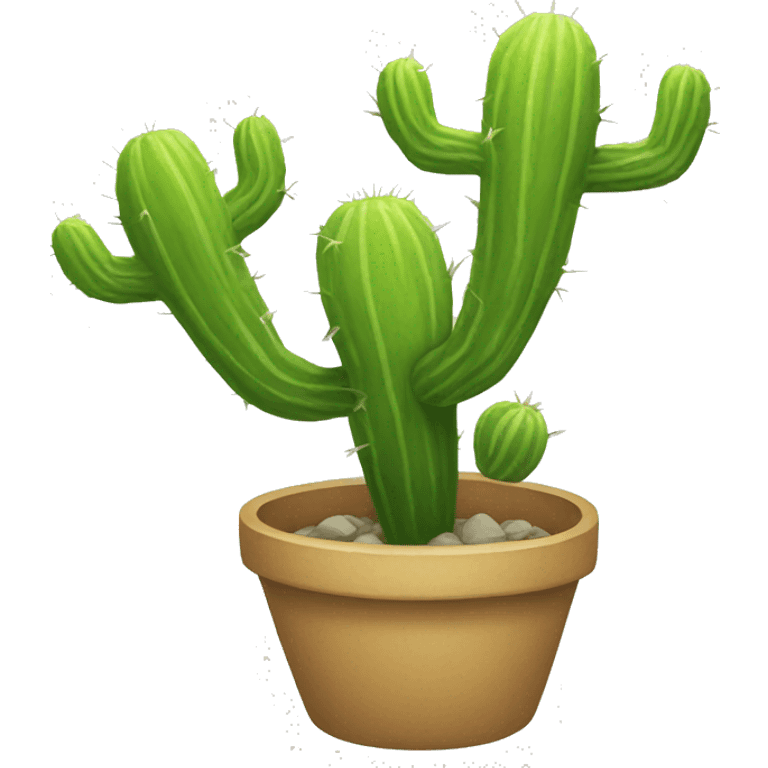 Flying skleton cactus emoji