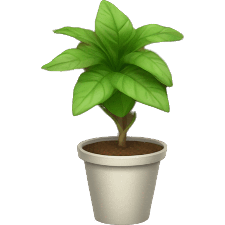 potted plant under the triangle roof emoji