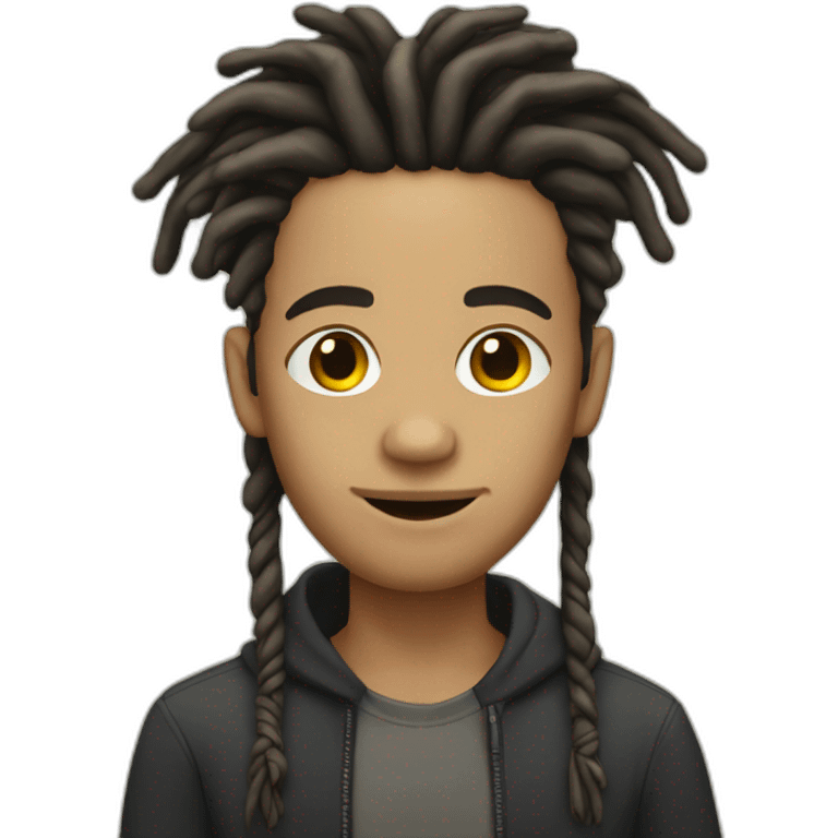 light-skin man with dreadlocks emoji