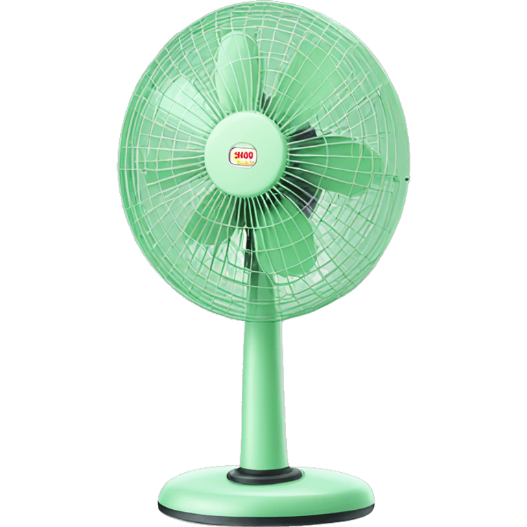 Cute pastel green Stand fan emoji