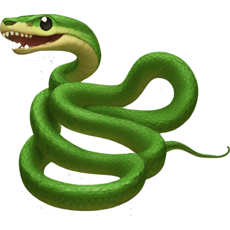 Laugthing snake emoji