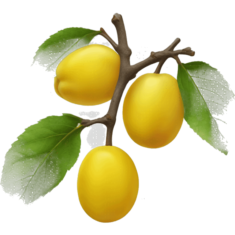 yellow plum emoji