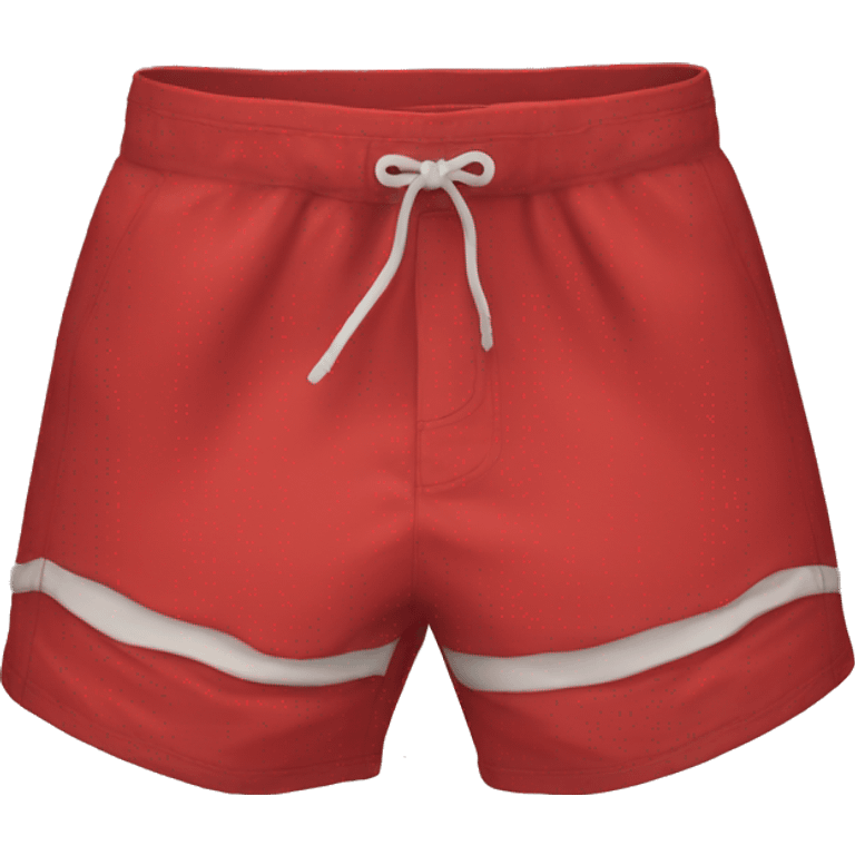 Red swim trunks, no person emoji