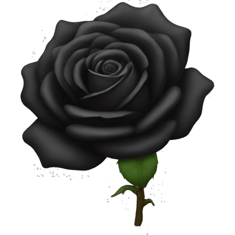 Black rose emoji