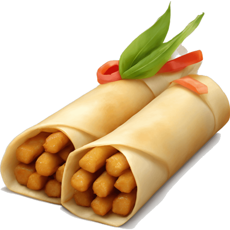 Lumpia filipino dish emoji