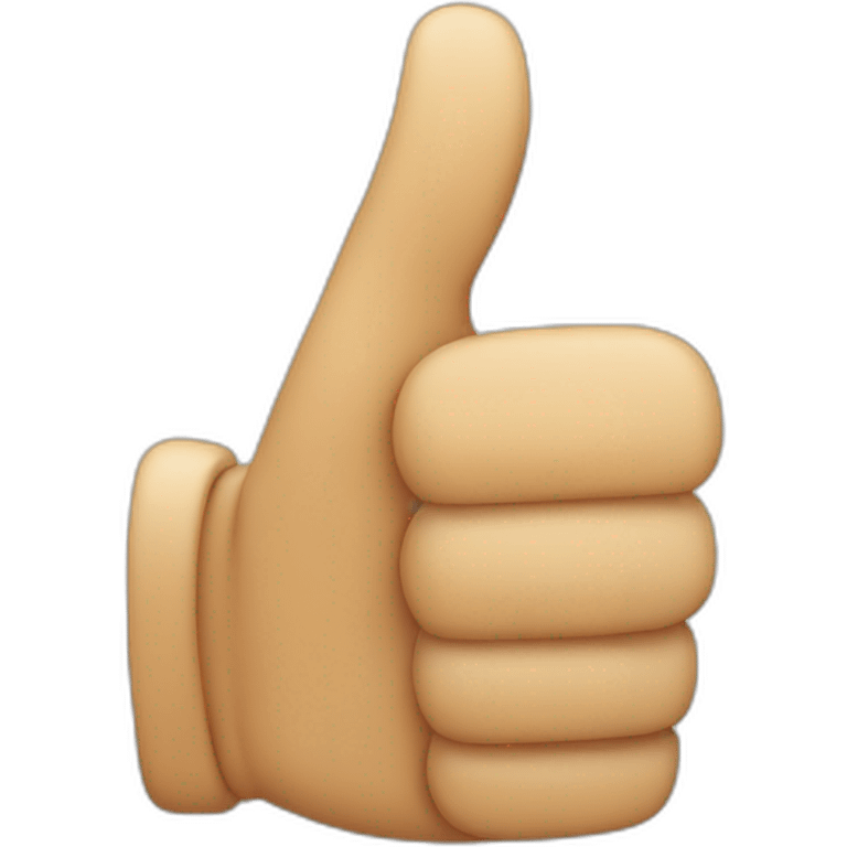 Thumbs up but with bent emoji