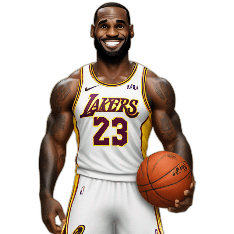 Lebron james as cheerleader emoji