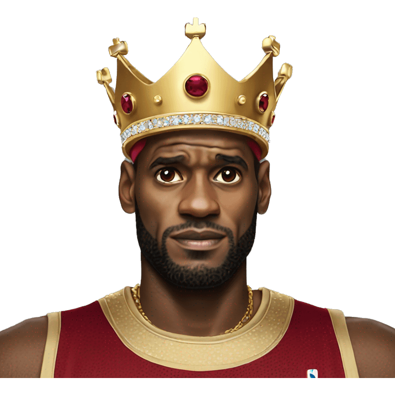 Lebron king crown emoji