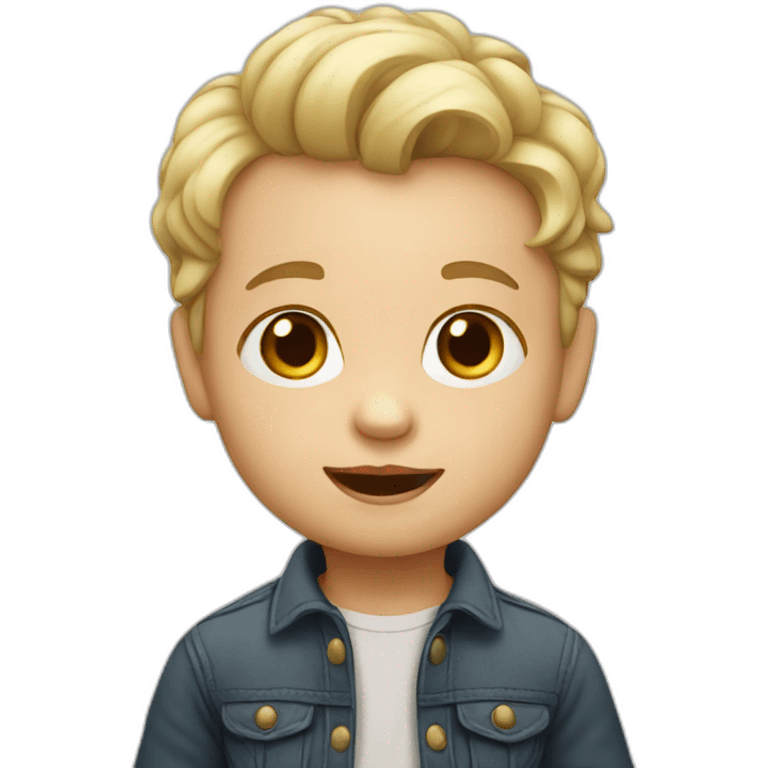 white toddler emoji