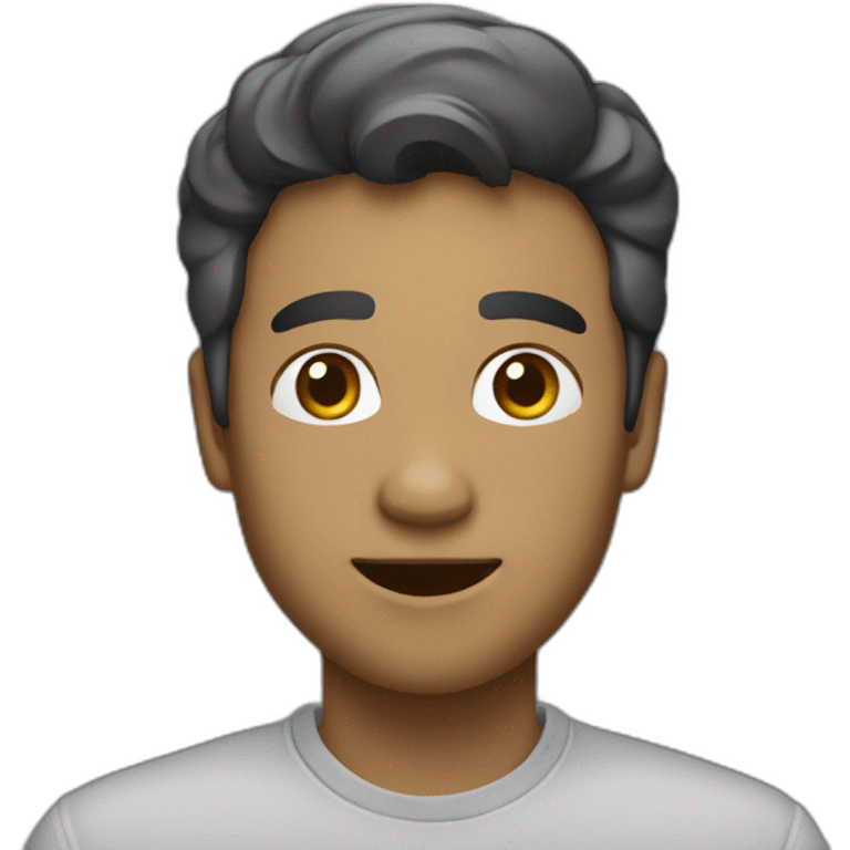 generate a motion about a person is very happy emoji