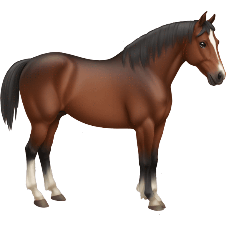 Bay horse emoji