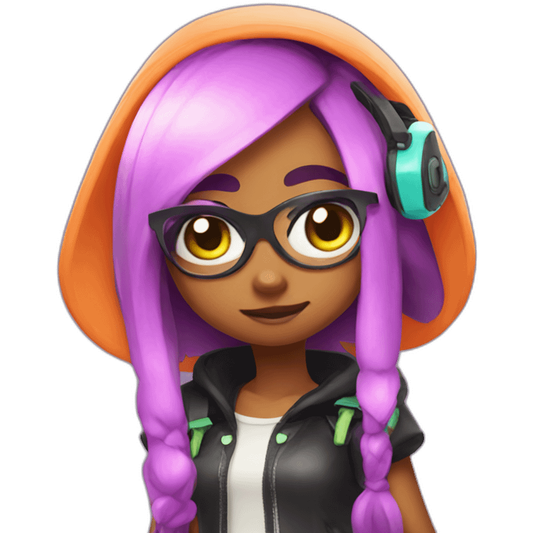 inkling girl from splatoon  emoji