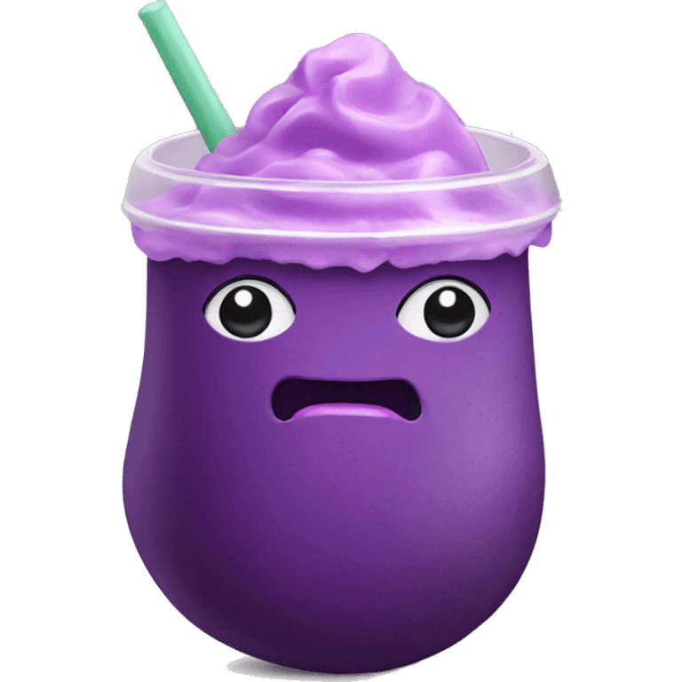 purple sweet potato boba emoji