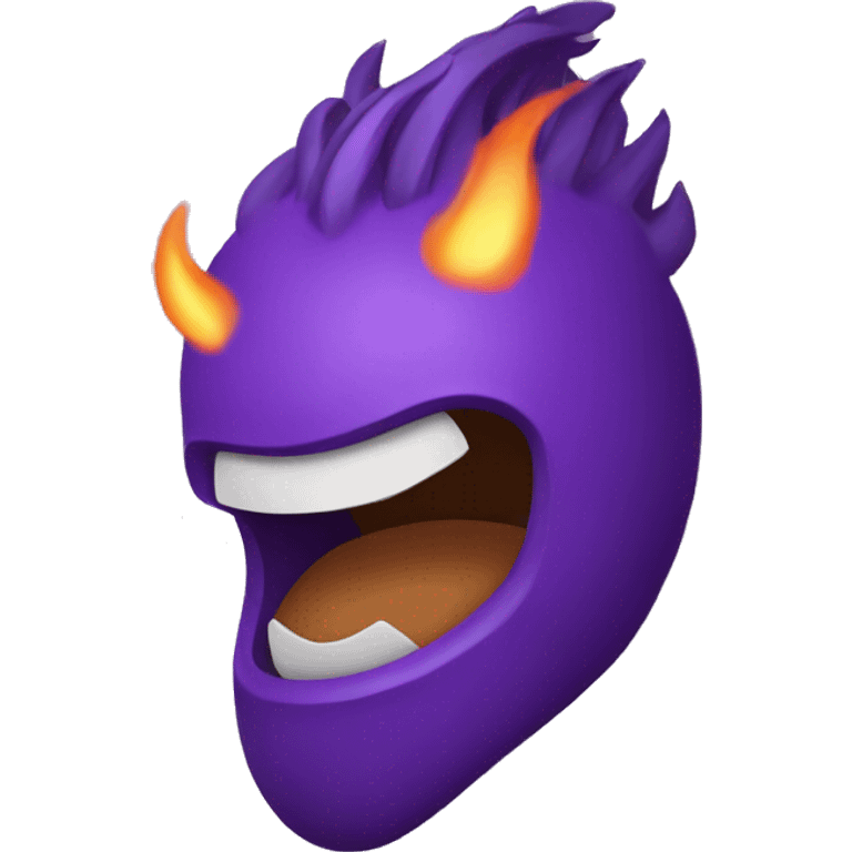 fuego morado emoji