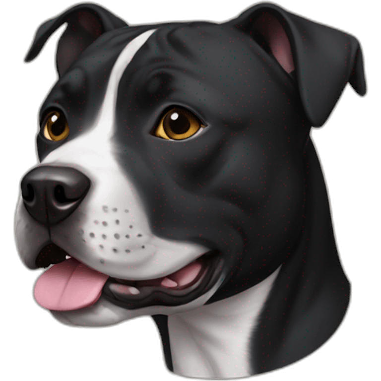 black staffordshire terrier emoji