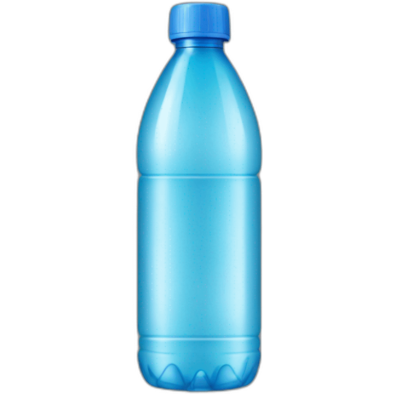 Water plastic bottle with blue pack emoji