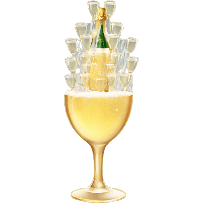 Champagne tower  emoji