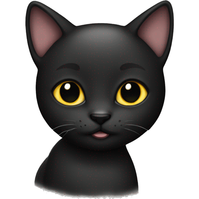 black kitty emoji