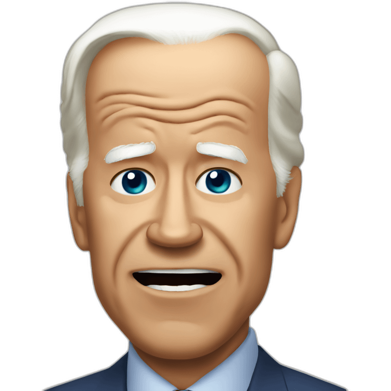 Joe Biden constipated emoji