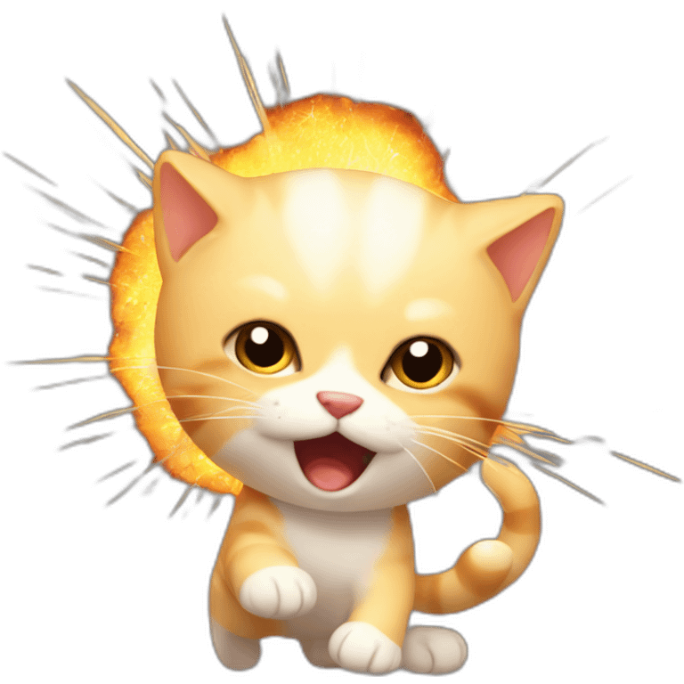 exploding kitten emoji