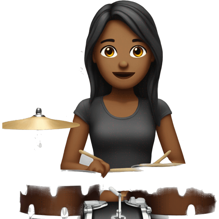 Drummer girl emoji