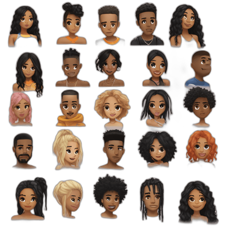 Joji, Summer Walker, SZA, XXXTENTACTION, Eslabon Armado, Jhene Aiko, Daniel Ceasar, Frank Ocean, Yahritza y Su Esencia, J. Cole emoji