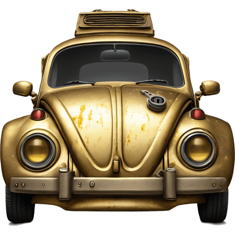 1972  C-3PO Volkswagen bug tarnished from space emoji