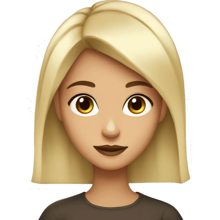 Girl wearing gold earrings with dark brown hair almost black hair, slightly swarthy . Very beautiful appearance with foxy eyes.  emoji