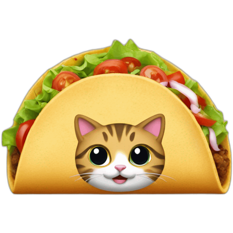 Cat taco takeout  emoji