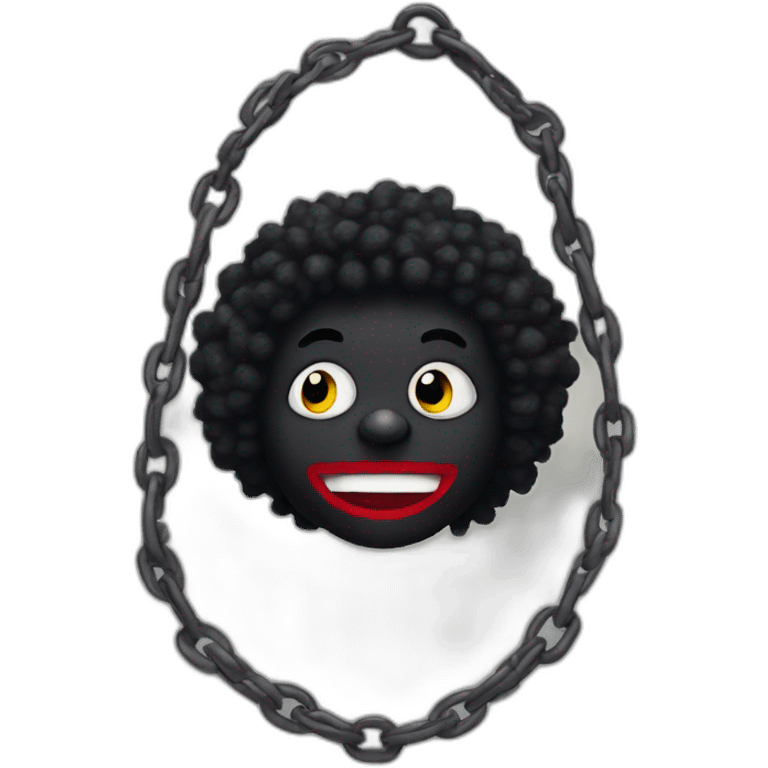 golliwog shackled emoji