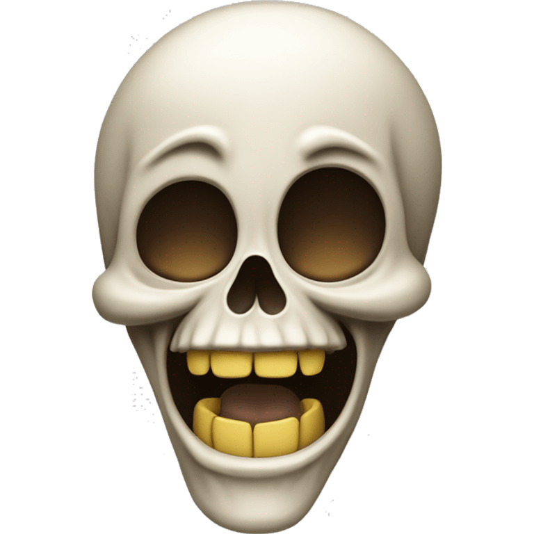 Skull laughing ￼￼ emoji