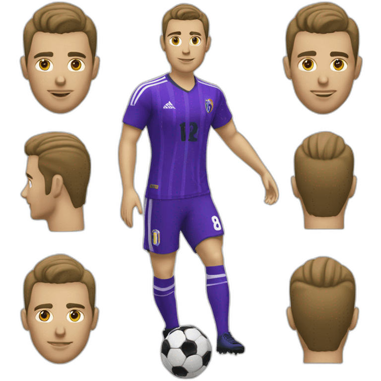 Jugador blanco de 1.67 mts jugador de football Fcmobile emoji