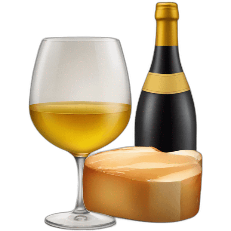 Verre de vin et foie gras emoji