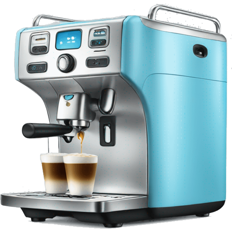 Light blue coffee machine  emoji