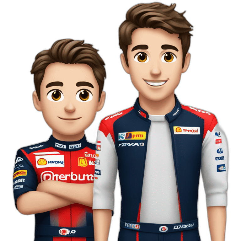 Charles leclerc et pierre gasly emoji