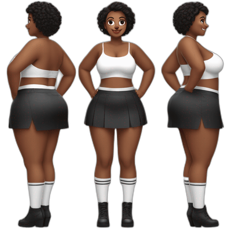 curvy-beauty-black-lifted-skirt-white-knickers-and-long-socks emoji