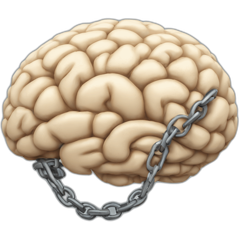 chained brain emoji