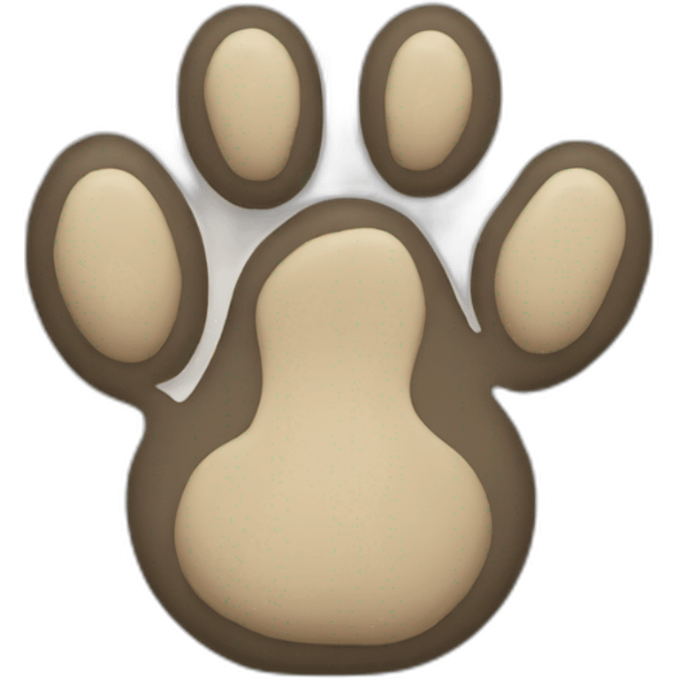 Asian Elephant footprint emoji