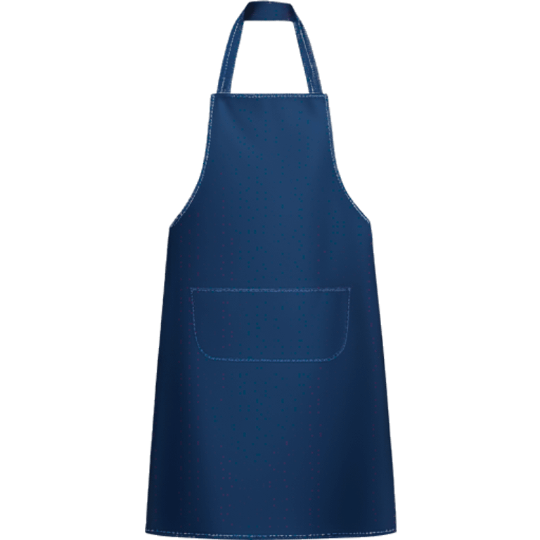 Realistic navy blue kitchen apron isolated  emoji