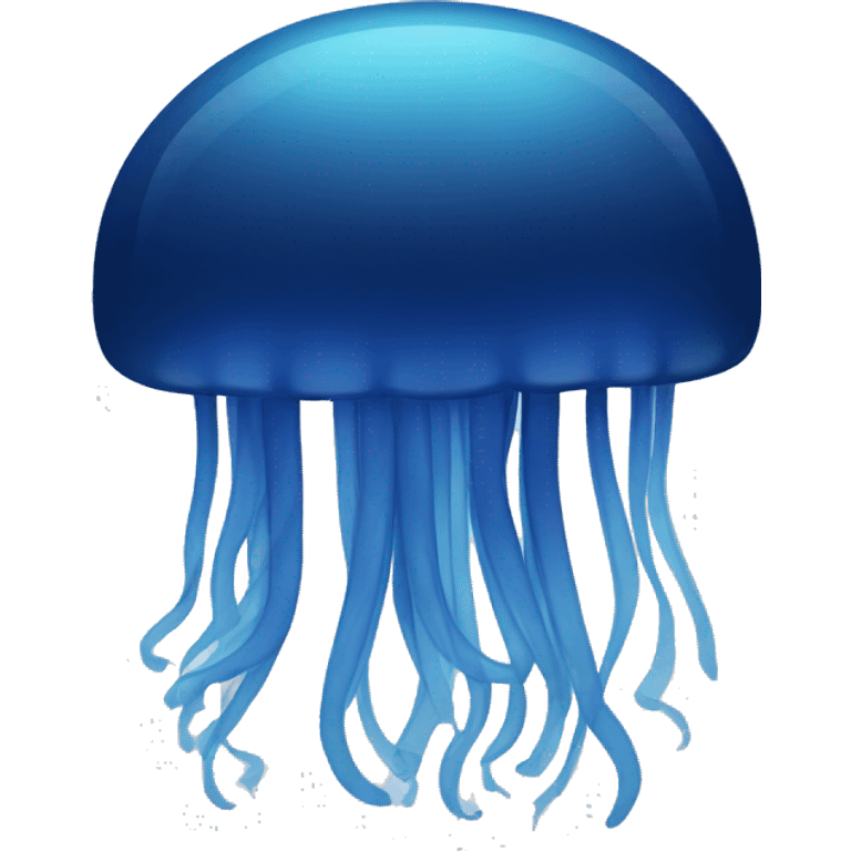 Ombre navy blue jellyfish emoji