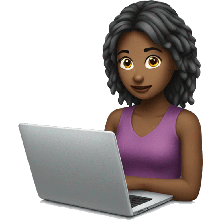 girl with laptop emoji