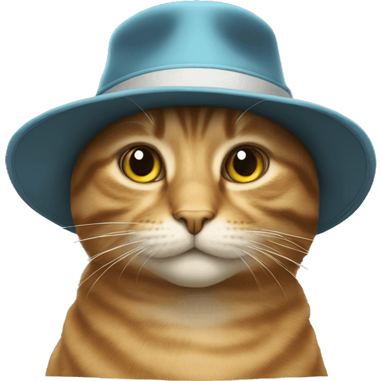 Cat with hat emoji