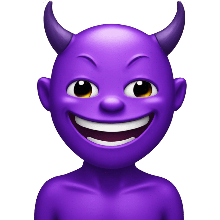 laughing crying purple devil emoji