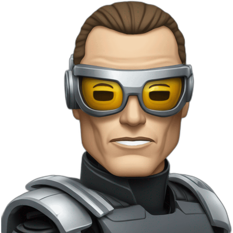 Jean Claude Vandamme as robocop emoji