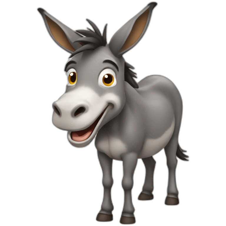 Donkey laughed emoji