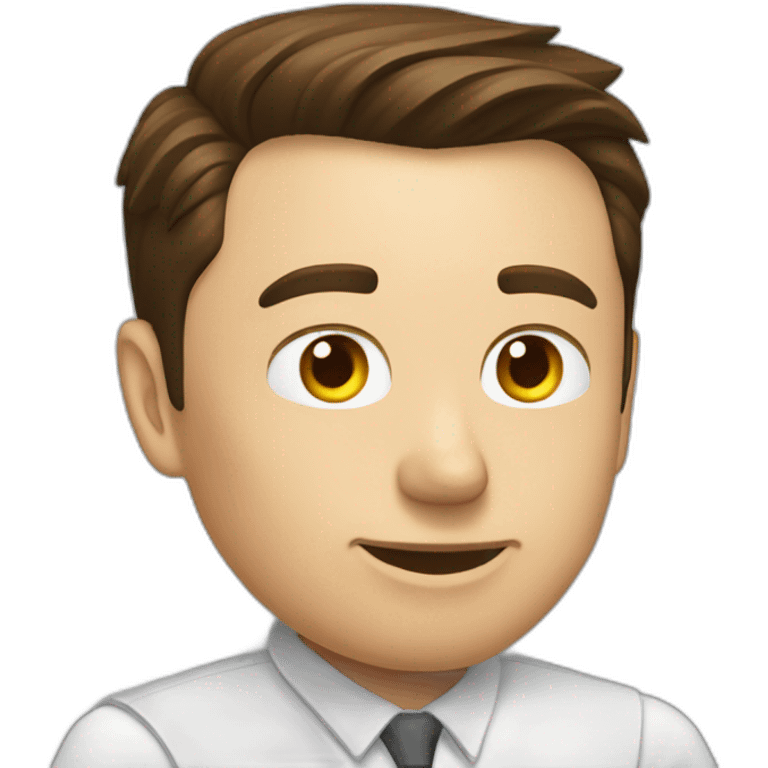 elon musk checking accounting emoji