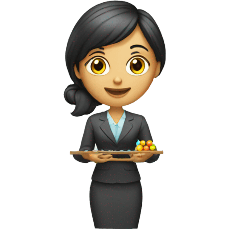 female accountant with abacus emoji